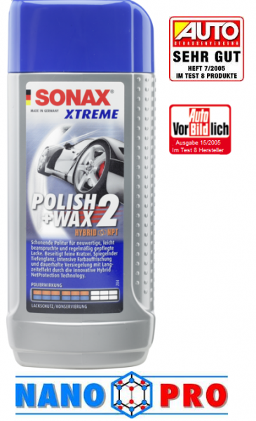 detail_3712527 SONAX XTR leštidlo s voskom WAX2 250 ml – Obrázok 1
