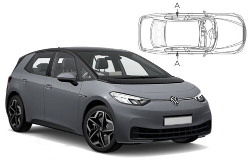 VW-ID3-5-A-18 Len na bočné sťahovacie sklá – Obrázok 1